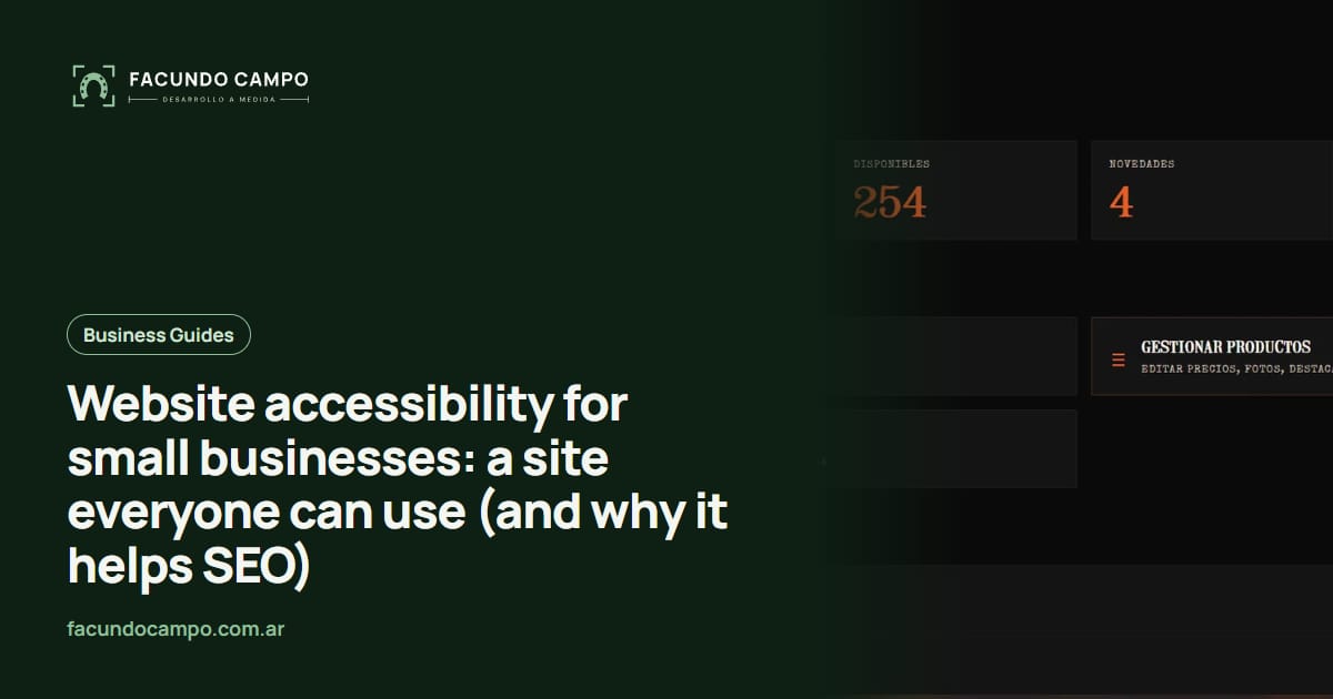 Website accessibility for small businesses: a site everyone can use (and why it helps SEO)