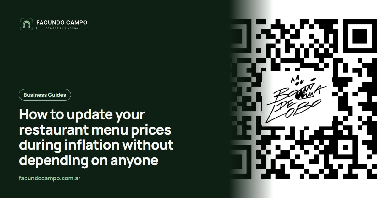 How to update your restaurant menu prices during inflation without depending on anyone