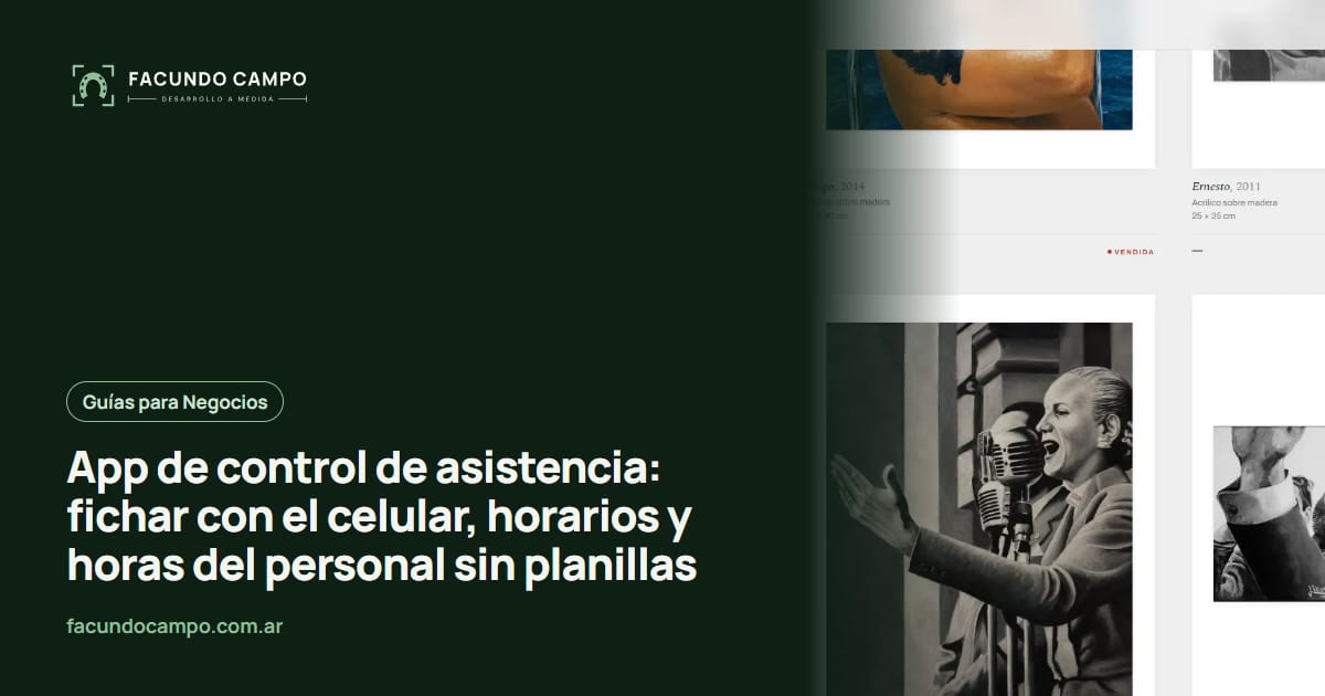 App de control de asistencia: fichar con el celular, horarios y horas del personal sin planillas