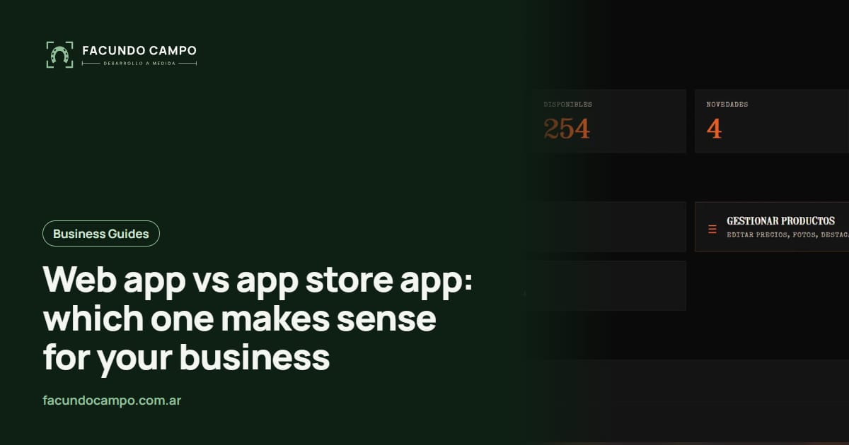 Web app vs app store app: which one makes sense for your business