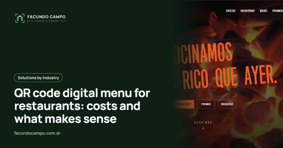 QR code digital menu for restaurants: costs and what makes sense