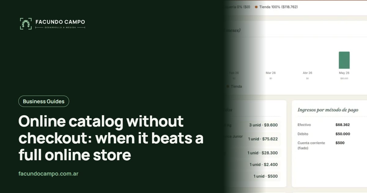 Online catalog without checkout: when it beats a full online store