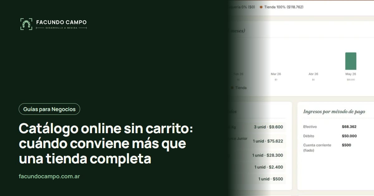 Catálogo online sin carrito: cuándo conviene más que una tienda completa