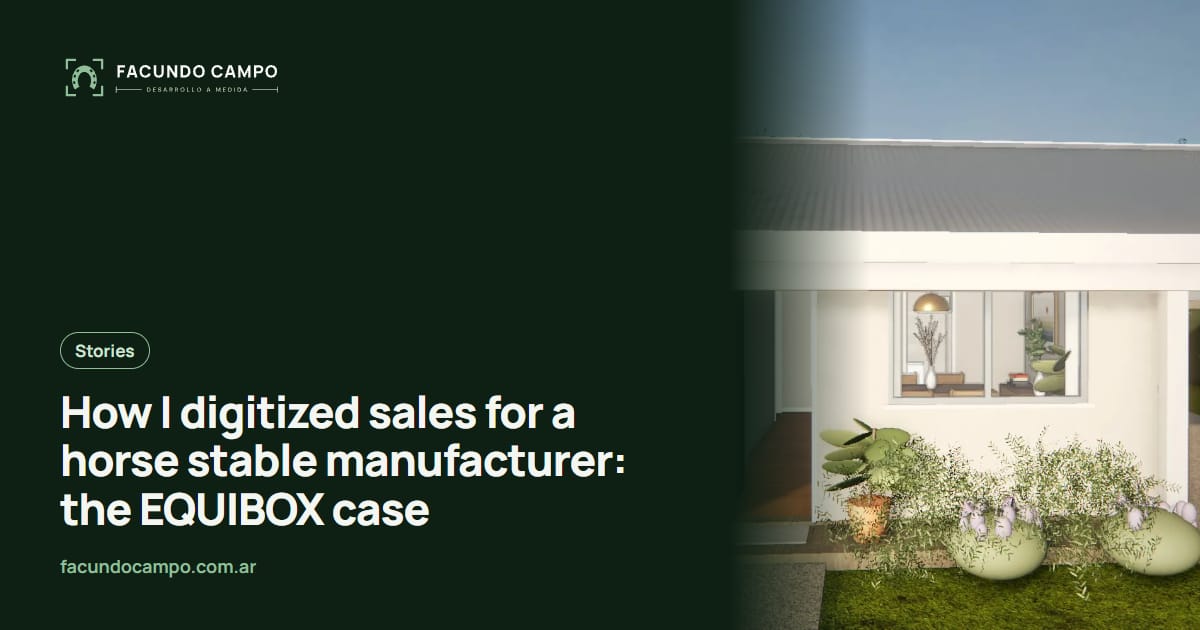 How I digitized sales for a horse stable manufacturer: the EQUIBOX case
