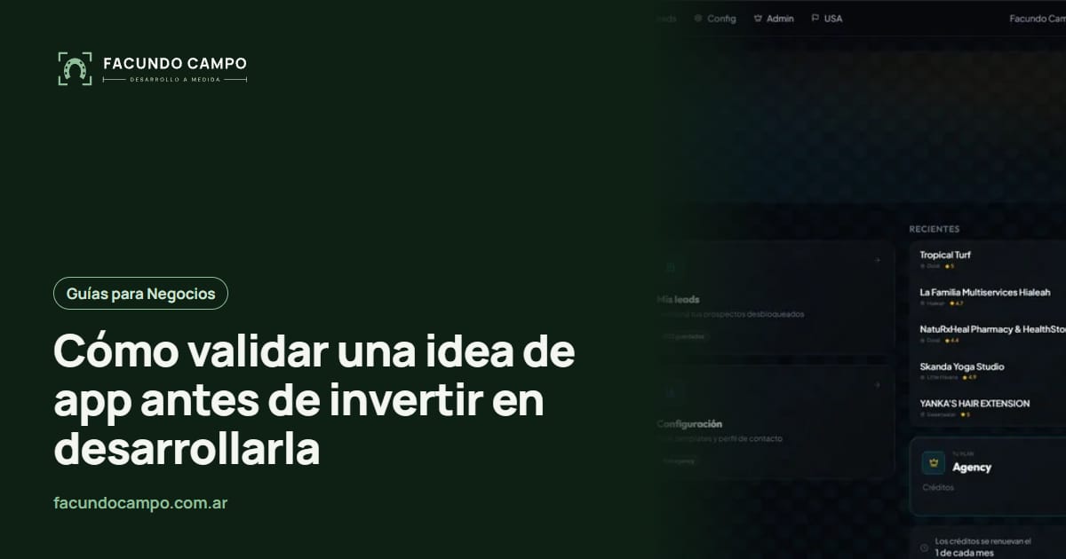 Cómo validar una idea de app antes de invertir en desarrollarla
