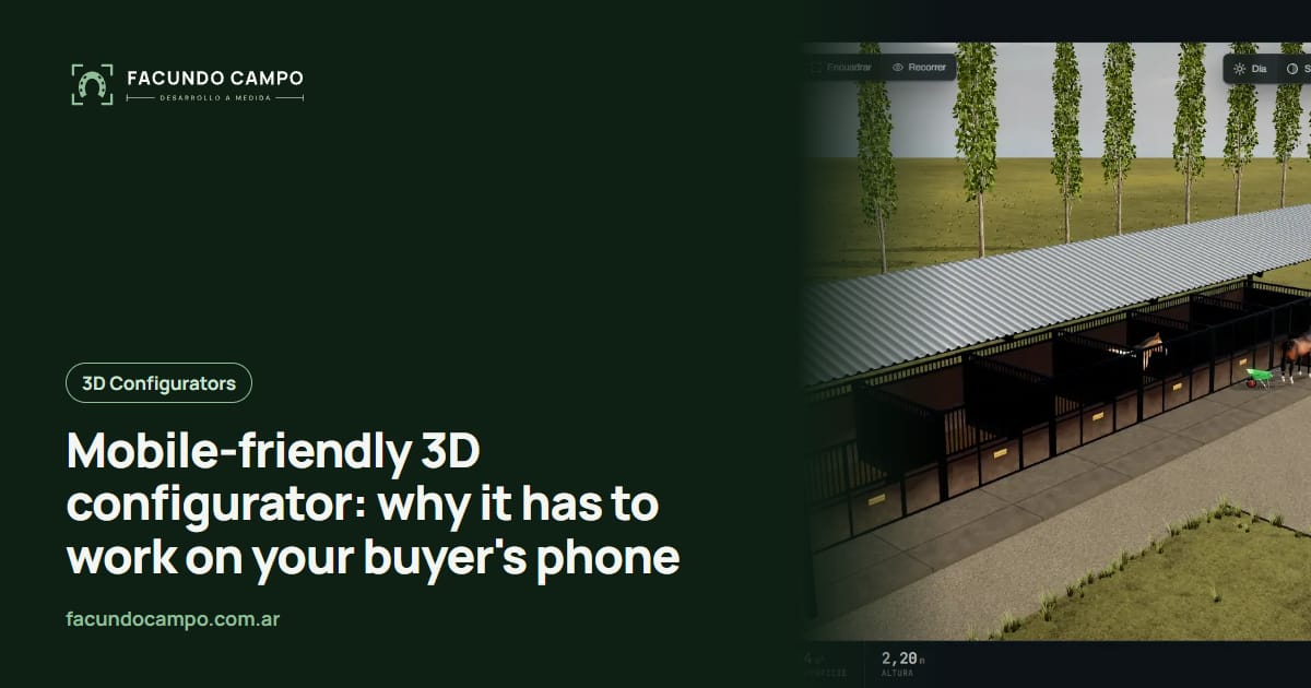 Mobile-friendly 3D configurator: why it has to work on your buyer's phone