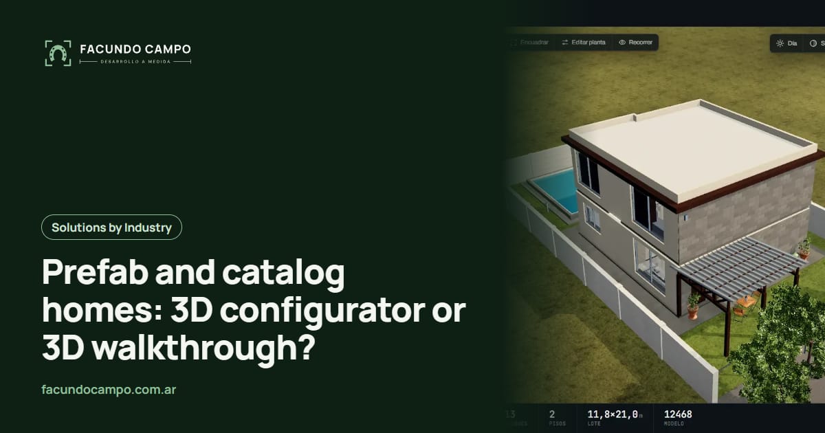 Prefab and catalog homes: 3D configurator or 3D walkthrough?