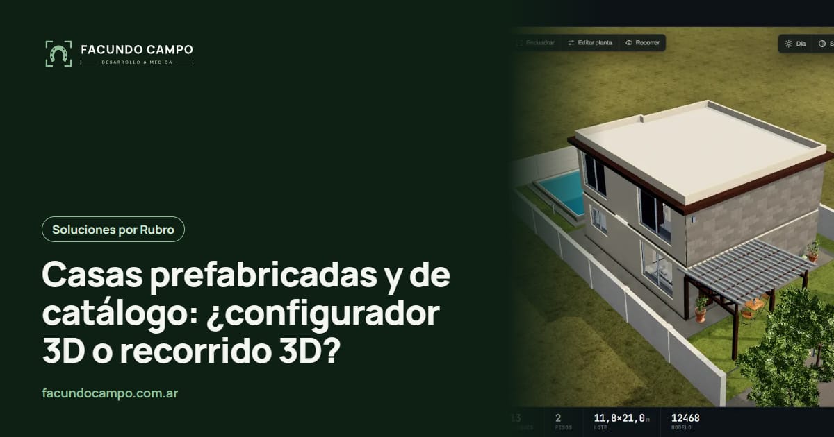 Casas prefabricadas y de catálogo: ¿configurador 3D o recorrido 3D?