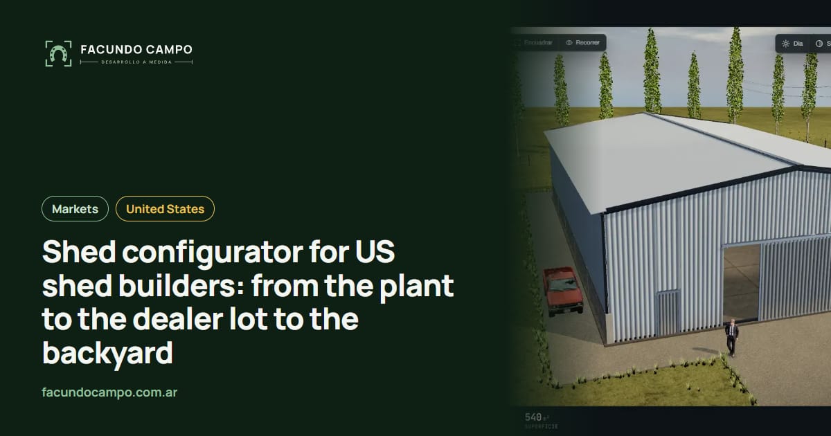 Shed configurator for US shed builders: from the plant to the dealer lot to the backyard