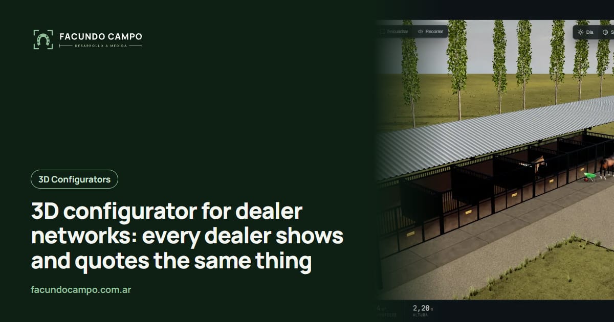 3D configurator for dealer networks: every dealer shows and quotes the same thing
