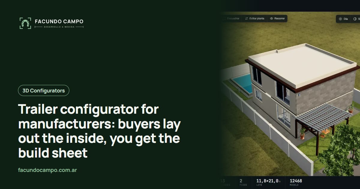 Trailer configurator for manufacturers: buyers lay out the inside, you get the build sheet