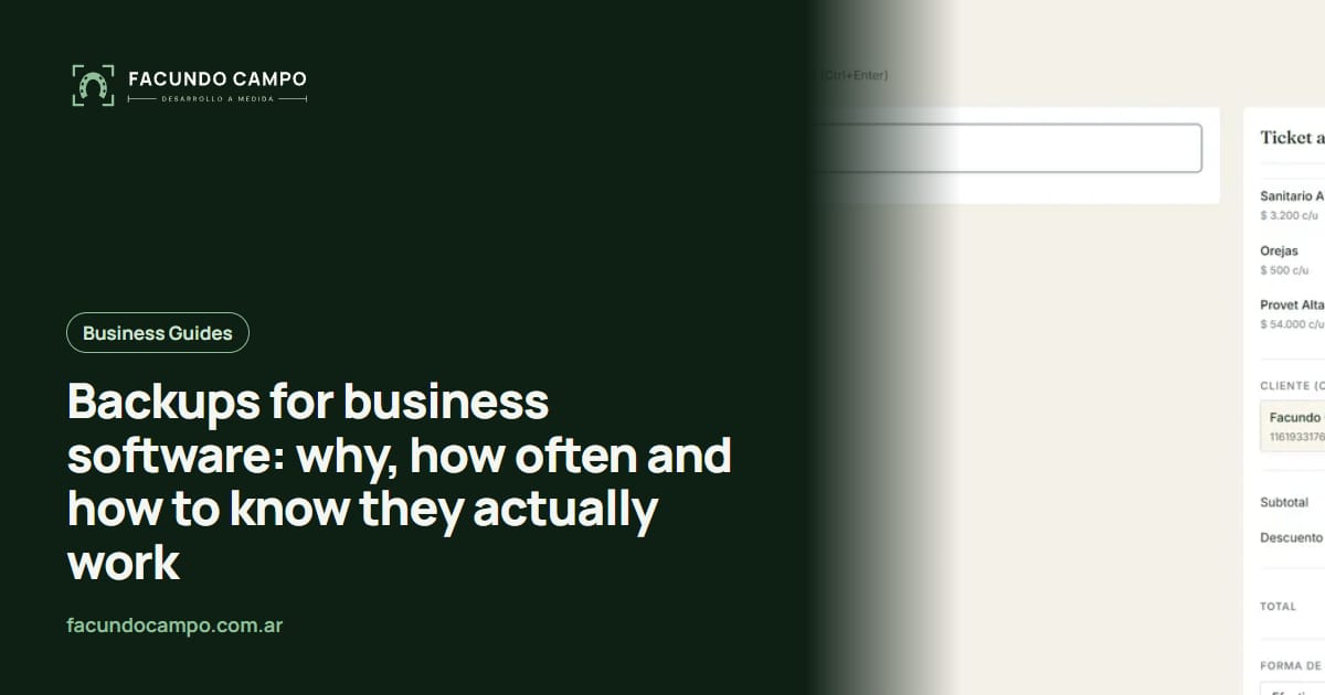 Backups for business software: why, how often and how to know they actually work