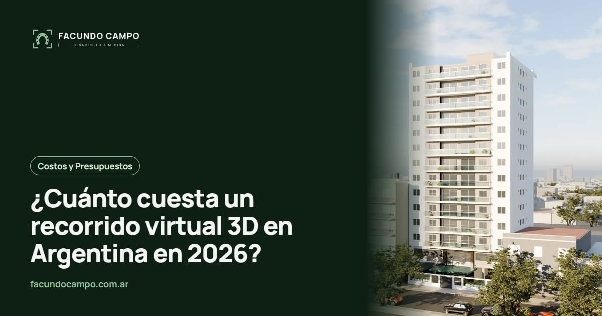 ¿Cuánto cuesta un recorrido virtual 3D en Argentina en 2026?