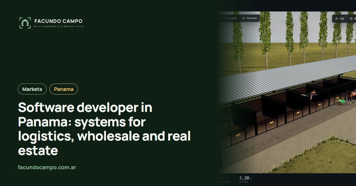 Software developer in Panama: systems for logistics, wholesale and real estate
