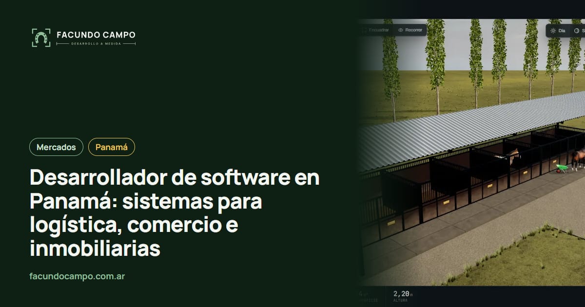 Desarrollador de software en Panamá: sistemas para logística, comercio e inmobiliarias