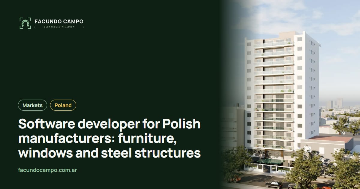 Software developer for Polish manufacturers: furniture, windows and steel structures