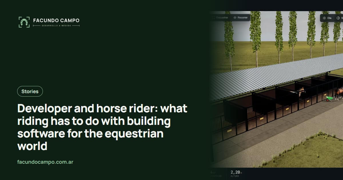 Developer and horse rider: what riding has to do with building software for the equestrian world