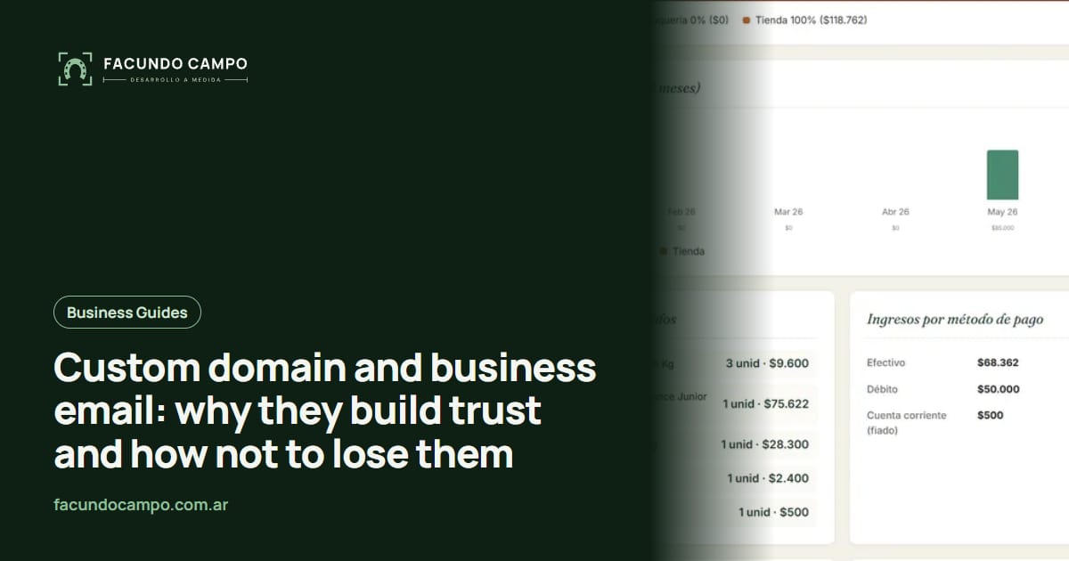 Custom domain and business email: why they build trust and how not to lose them