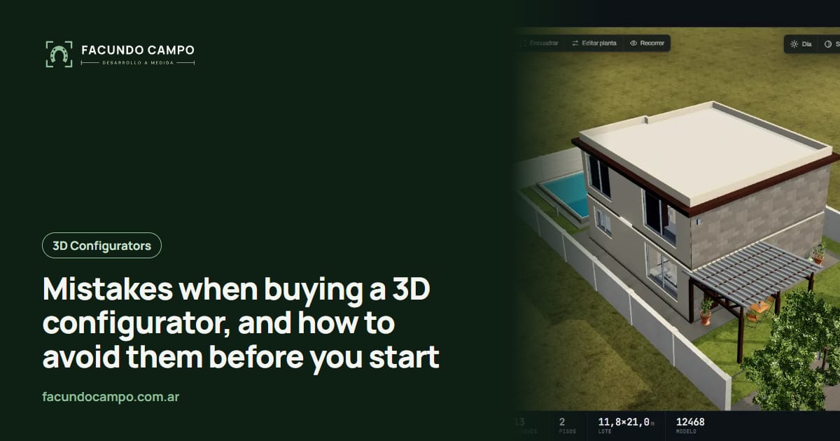 Mistakes when buying a 3D configurator, and how to avoid them before you start