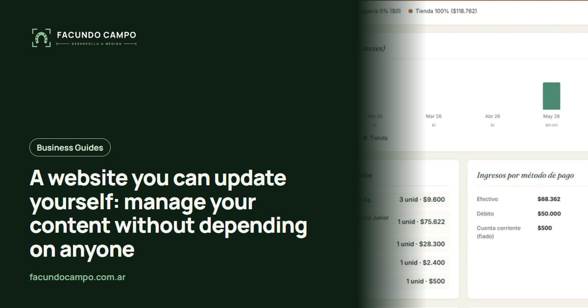 A website you can update yourself: manage your content without depending on anyone