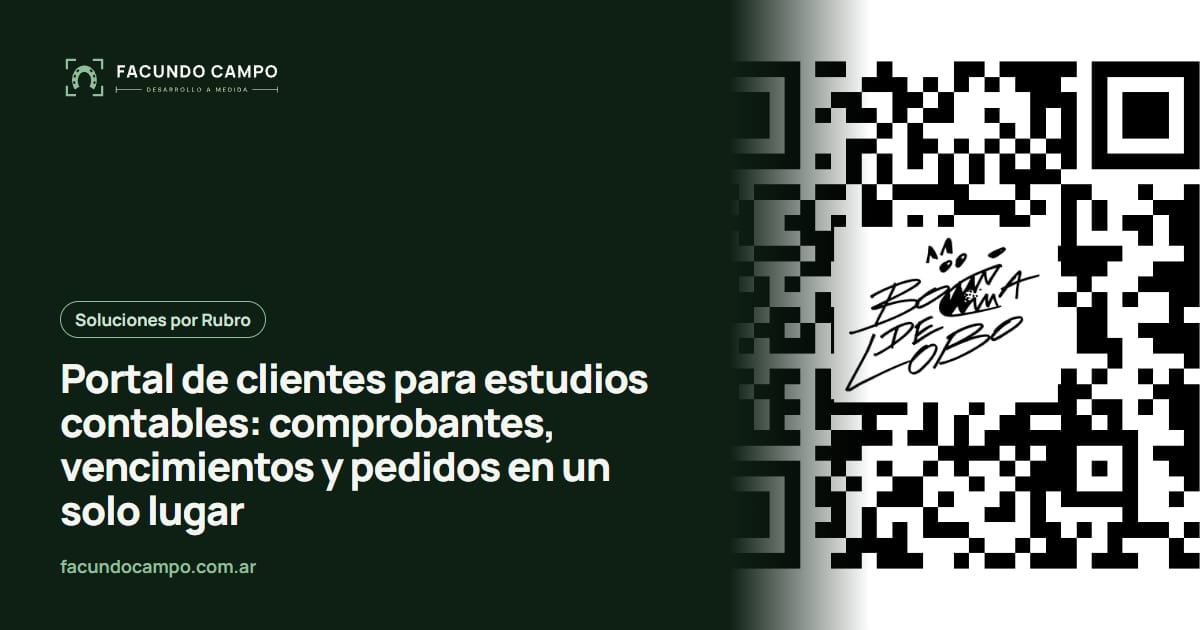Portal de clientes para estudios contables: comprobantes, vencimientos y pedidos en un solo lugar