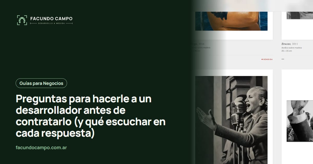 Preguntas para hacerle a un desarrollador antes de contratarlo (y qué escuchar en cada respuesta)