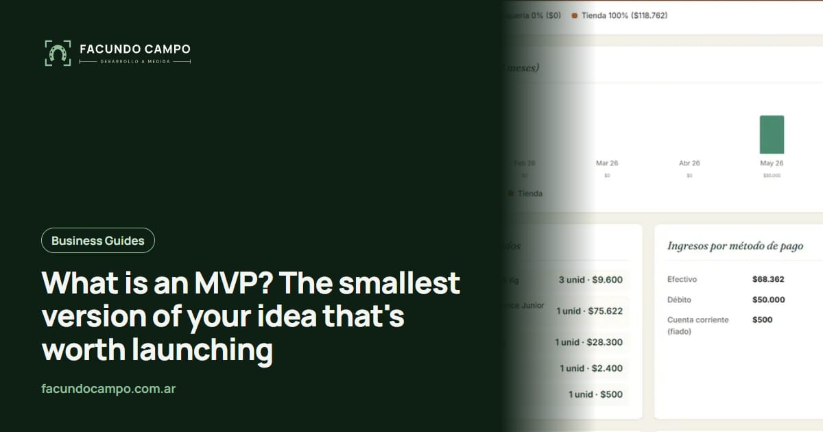 What is an MVP? The smallest version of your idea that's worth launching