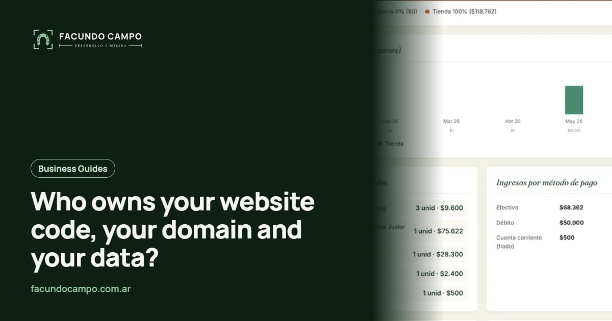 Who owns your website code, your domain and your data?
