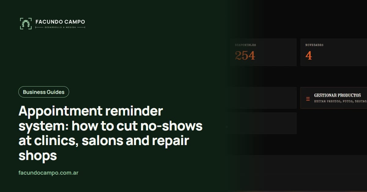 Appointment reminder system: how to cut no-shows at clinics, salons and repair shops