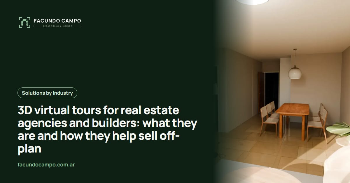 3D virtual tours for real estate agencies and builders: what they are and how they help sell off-plan