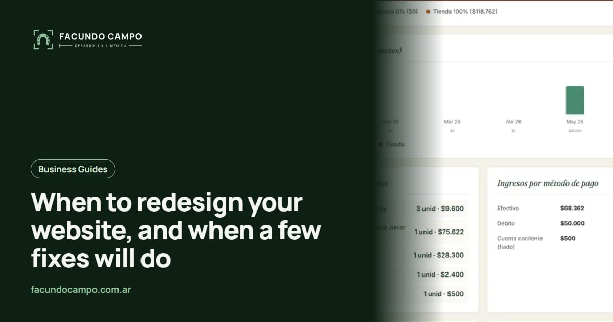 When to redesign your website, and when a few fixes will do