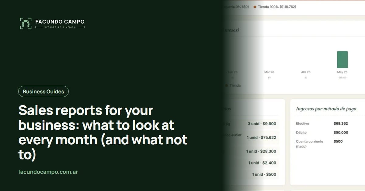 Sales reports for your business: what to look at every month (and what not to)