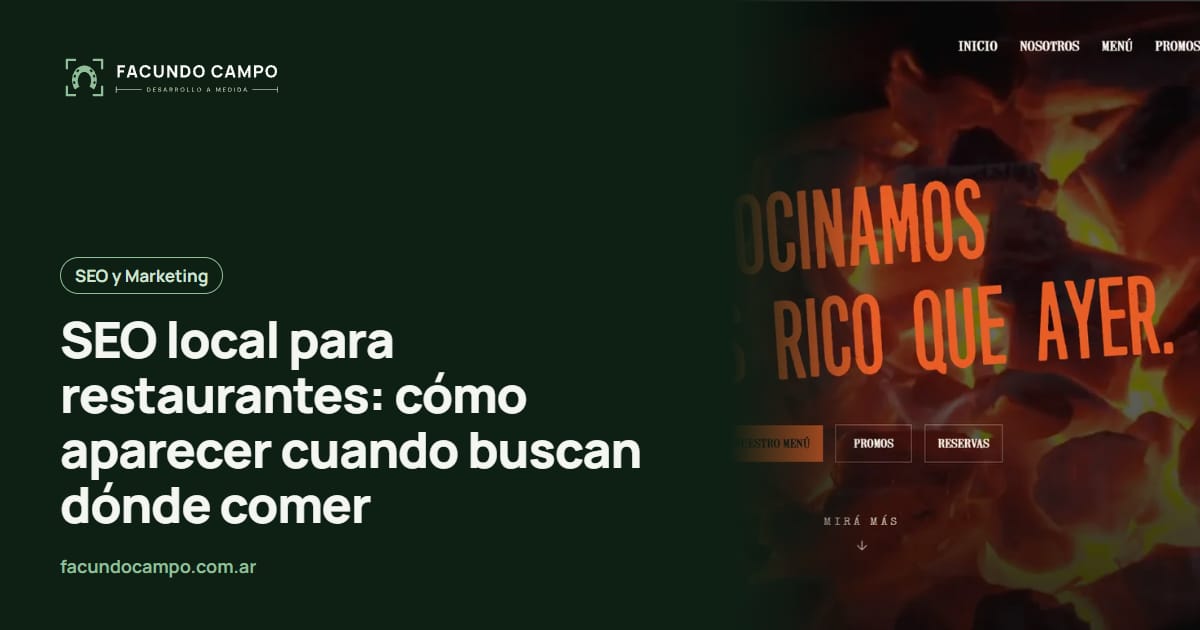 SEO local para restaurantes: cómo aparecer cuando buscan dónde comer