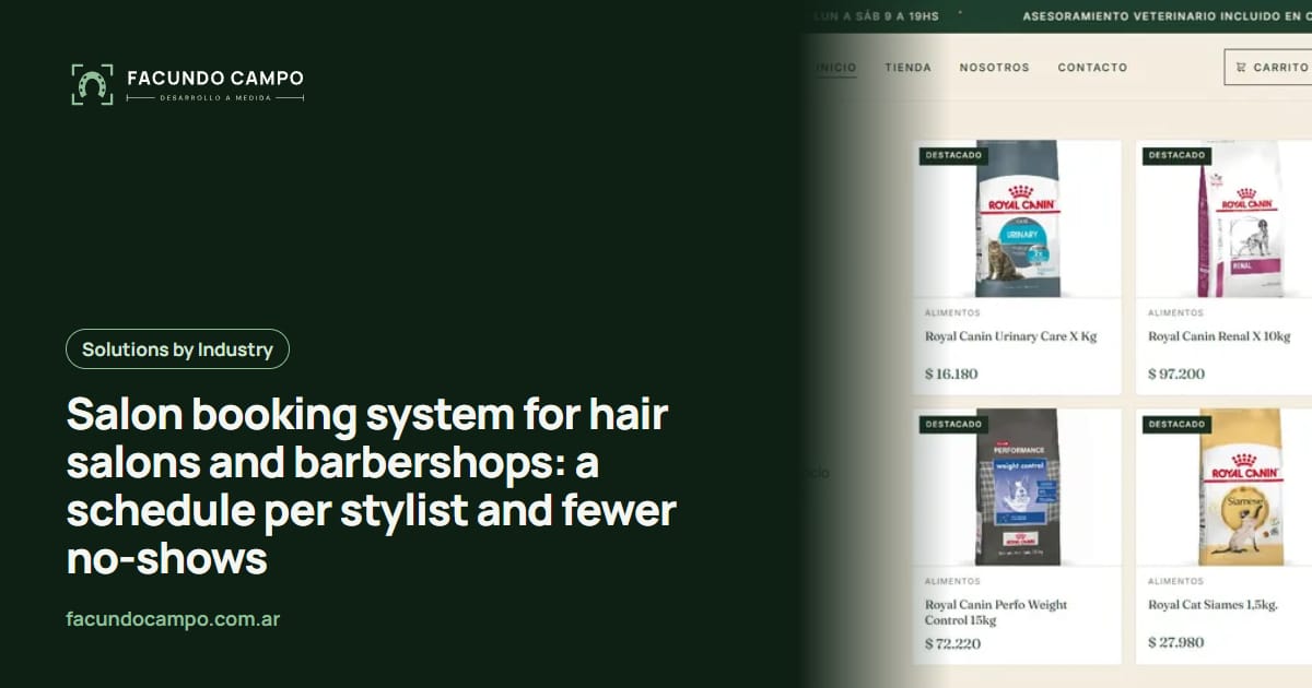 Salon booking system for hair salons and barbershops: a schedule per stylist and fewer no-shows