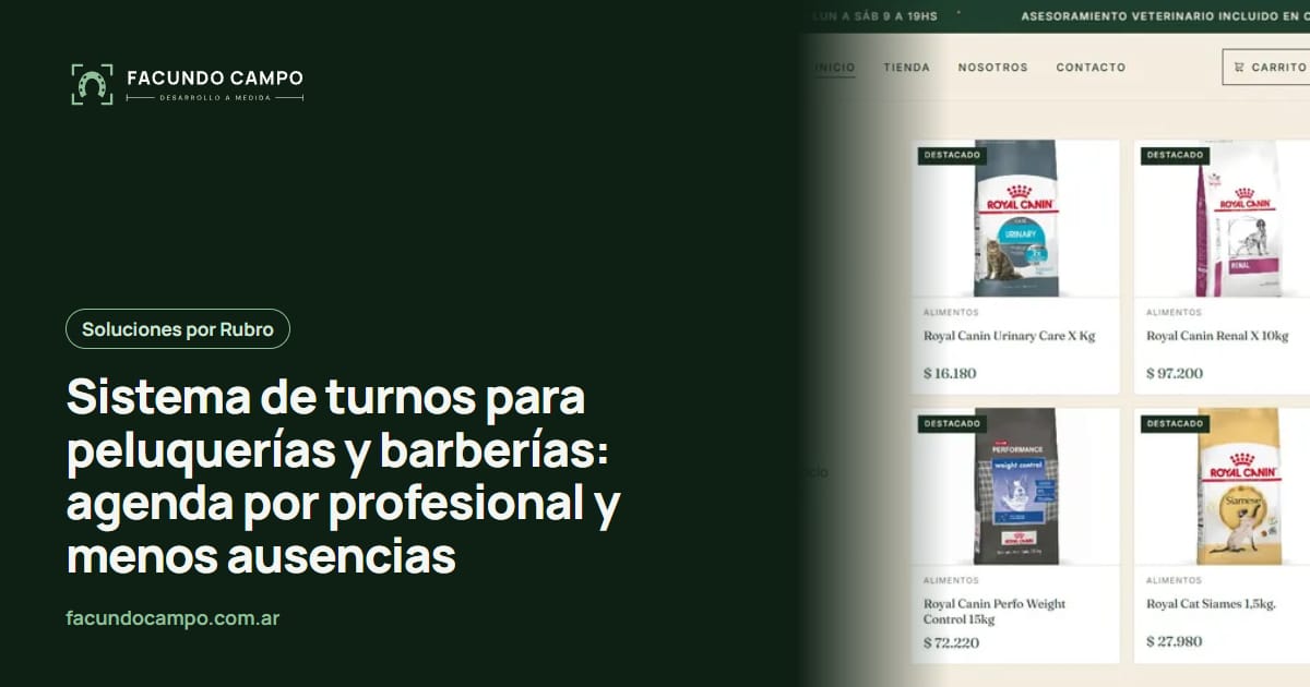 Sistema de turnos para peluquerías y barberías: agenda por profesional y menos ausencias