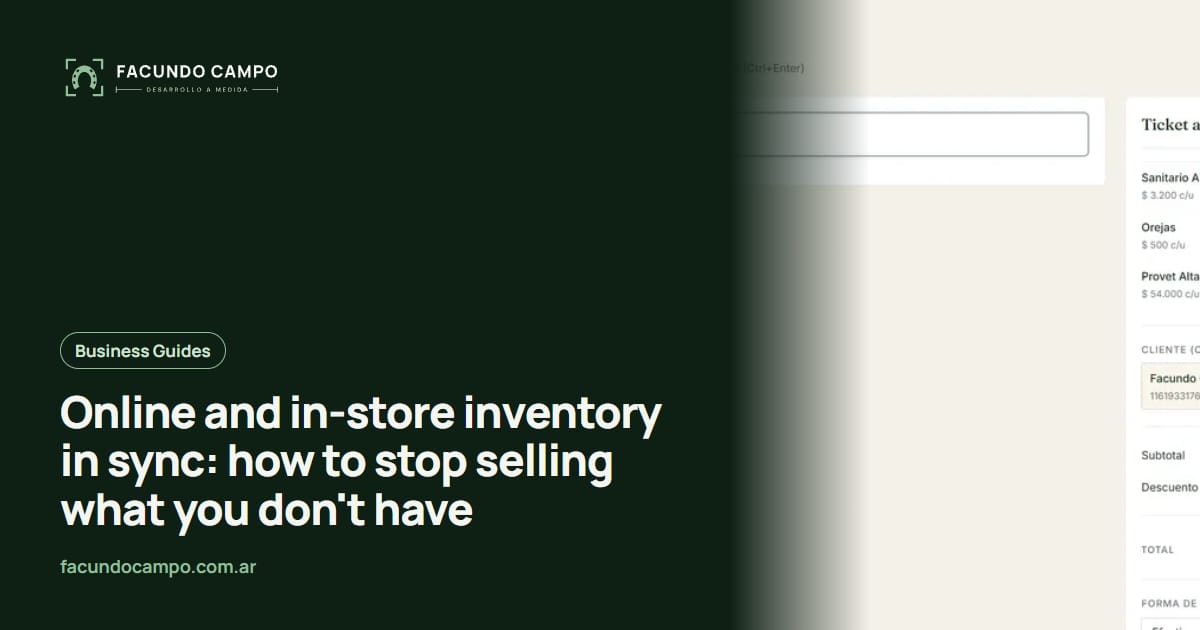 Online and in-store inventory in sync: how to stop selling what you don't have