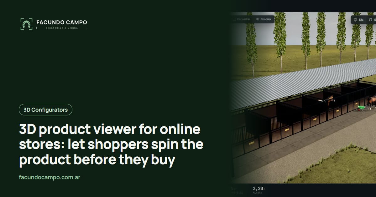 3D product viewer for online stores: let shoppers spin the product before they buy