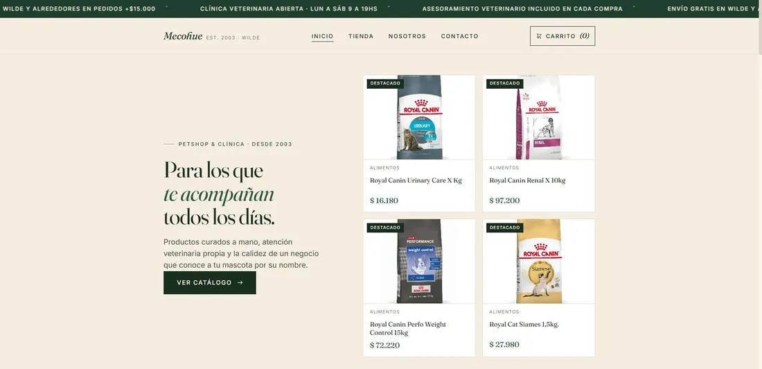 Mecohue Petshop home